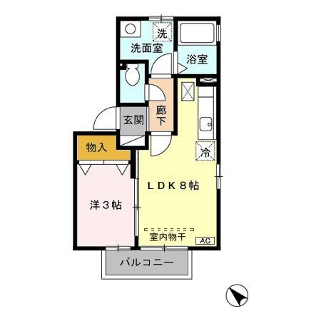 シュテルン上福岡Ⅱの間取り