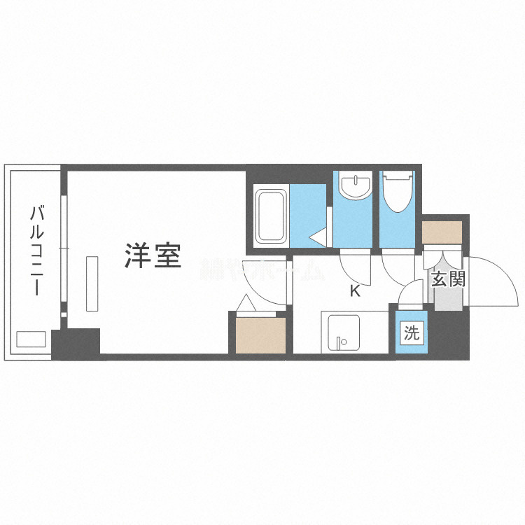 レジュールアッシュ難波MINAMI-IIの間取り