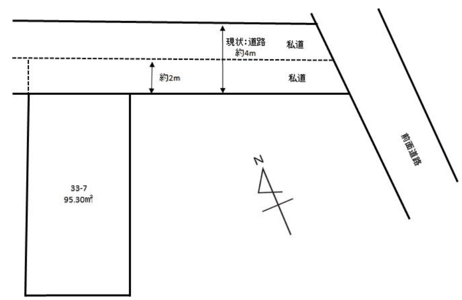 姫路市宮上町2丁目　中古戸建の区画図