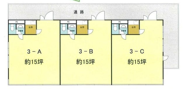 東海ビル高根台の区画図