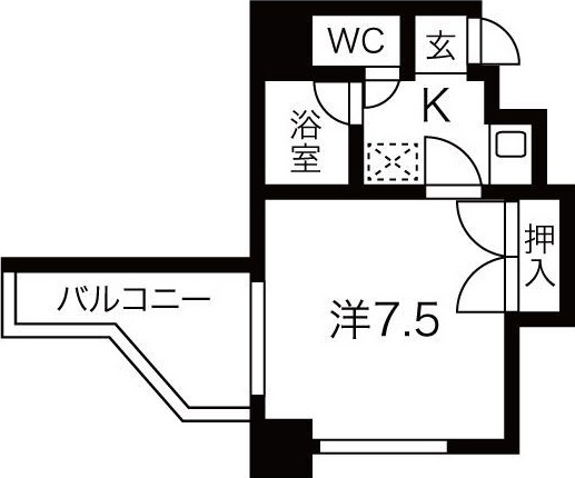 グリーン藤の間取り