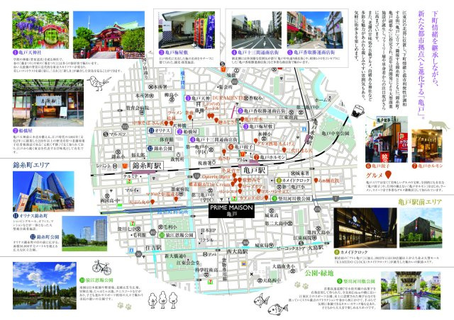 プライムメゾン亀戸の周辺