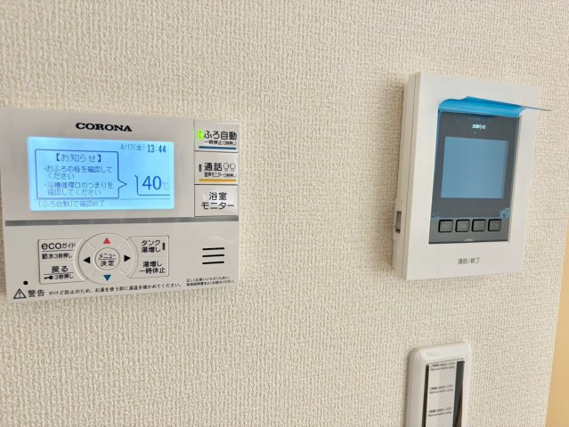 泉佐野市南中樫井新築戸建の防犯設備|ＴＶモニター付インターフォン