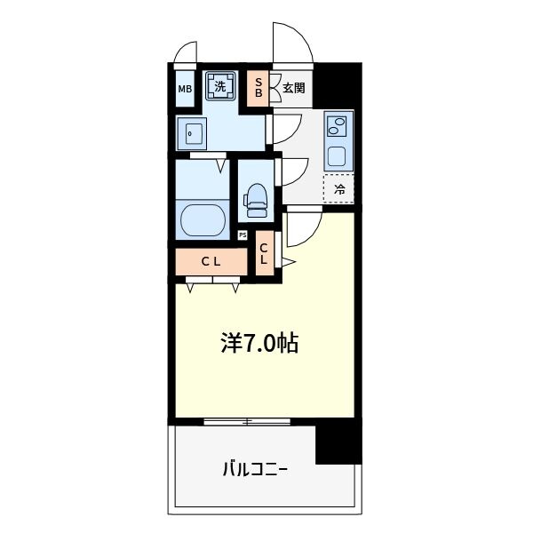 ラシーヌ瓦屋町の間取り