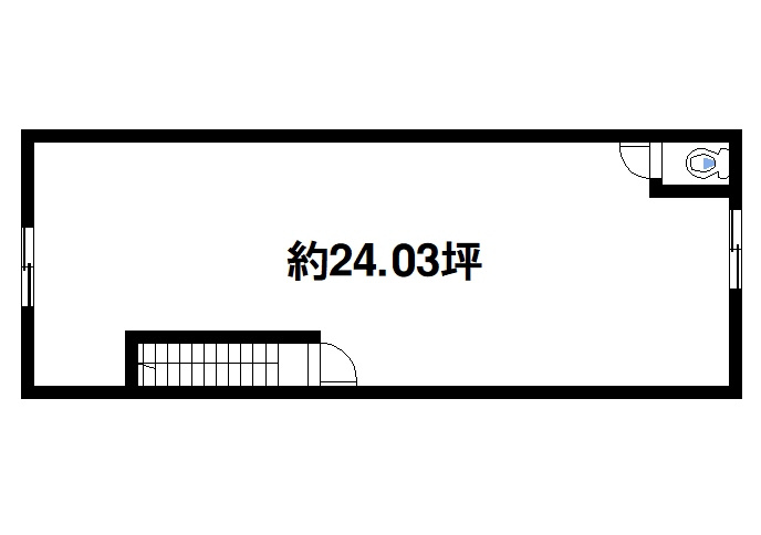 天理本通り商店街店舗の間取り