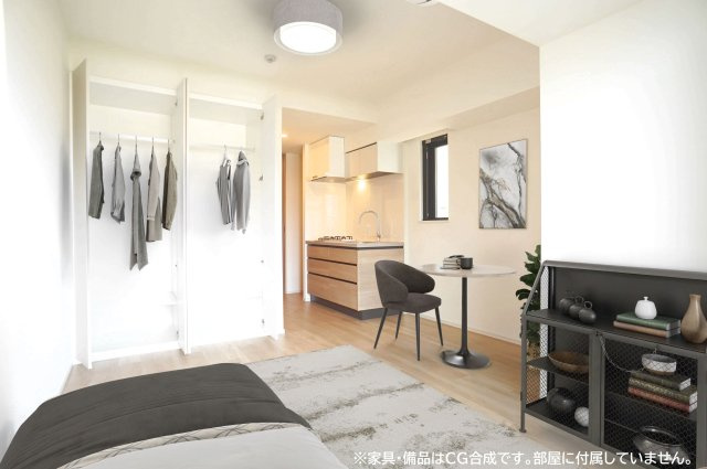プライムメゾン亀戸の寝室|※家具・備品はCG合成です。部屋に付属していません。