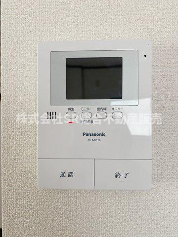 豊浦町中古戸建の防犯設備|モニター付きインターホンがあり女性やお子様にも安心です！