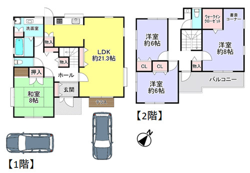 【間取り】 | 小金台4丁目一戸建