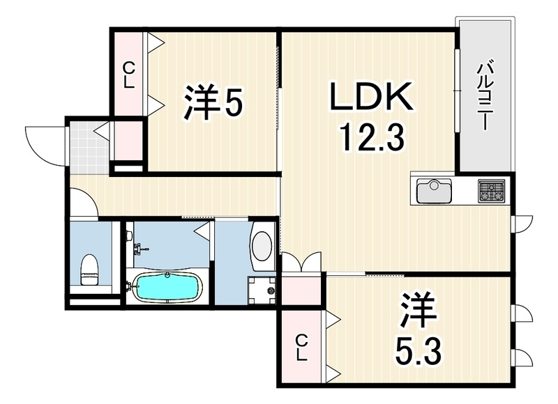 la vita摂津本山の間取り