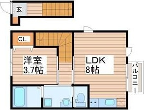 コンフォール萩野町Ⅰの間取り