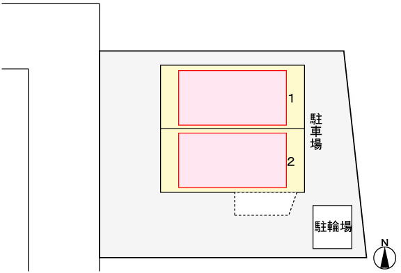 上田マンションの区画図|駐車場