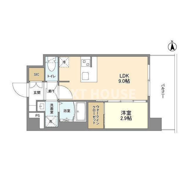 シャテーニュ上本町の間取り
