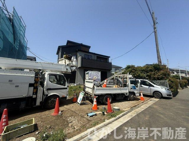中郡大磯町西小磯　新築戸建　全４棟の区画図|対象地は１号棟です。
