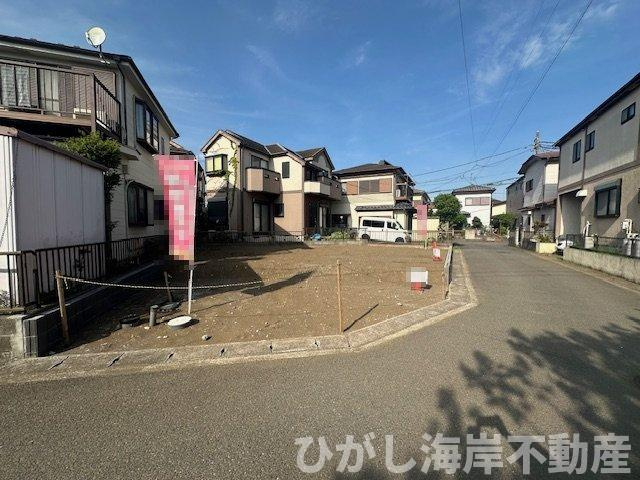 茅ヶ崎市香川２丁目　新築戸建　の外観|4月24日撮影　建築前　現地外観