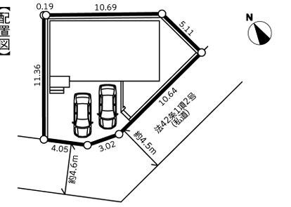 茅ヶ崎市香川２丁目　新築戸建　の区画図|区画図