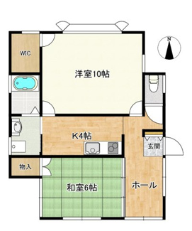 【間取り】 | 石岡市山崎（パセオパルケ）平屋中古