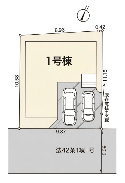 [新築住宅] 鶴ヶ島市藤金 第15 全1棟の区画図