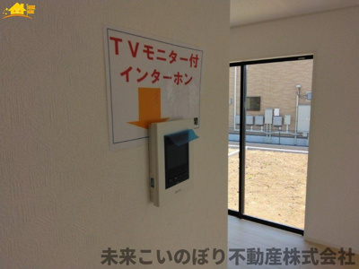 【防犯設備】 | Cradlegarden加須市馬内第3　4号棟 | TVインターフォンは来訪者の確認にとても便利で安心です。
録画システム付きなので、留守時の確認も可能です。