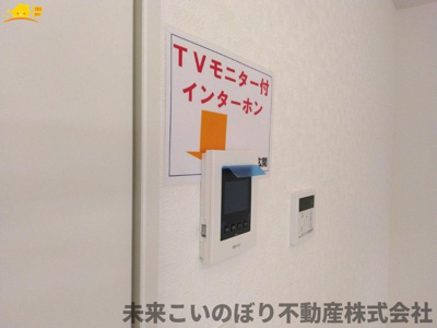 【防犯設備】 | Cradlegarden加須市馬内第3　2号棟 | TVインターフォンは来訪者の確認にとても便利で安心です。
録画システム付きなので、留守時の確認も可能です。