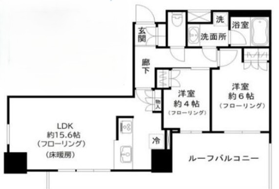 パ－クタワー池袋イーストプレイスの間取り