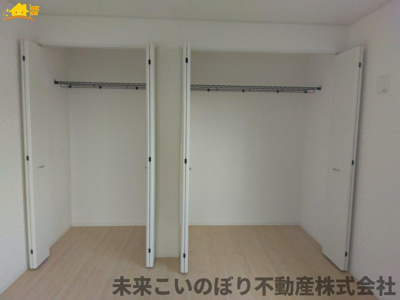 【収納】 | Cradlegarden加須市北下新井第5　2号棟 | たっぷり収納力のあるクローゼットです！
余計な家具を置かずに済みます！