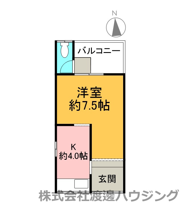 赤川3丁目貸家の間取り