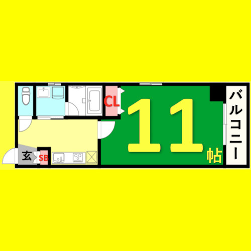 第15フクマルビル　名古屋市賃貸　仲介手数料無料の間取り
