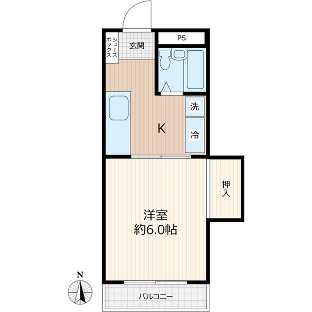 ルレーブ見川Ⅰの間取り