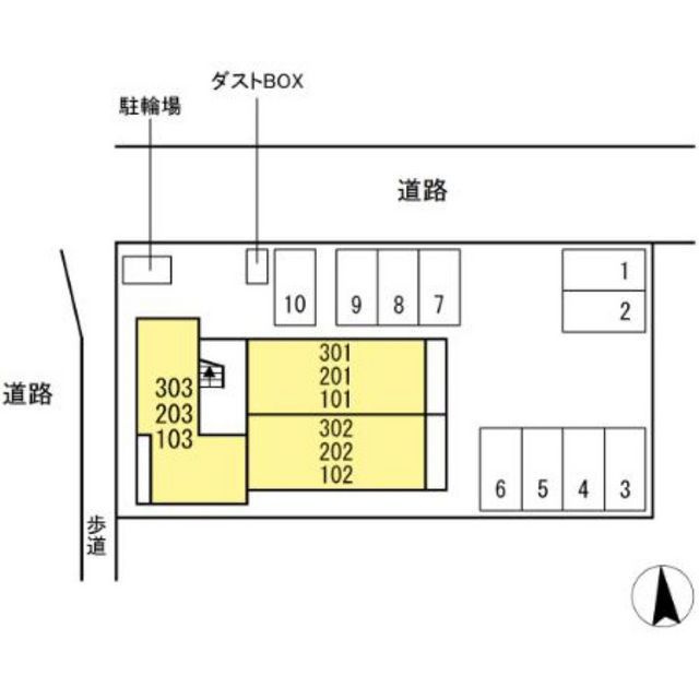岐阜市茜部本郷３丁目のアパート
