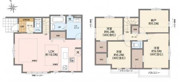 横浜市旭区三反田町の新築一戸建の間取り|ゆとりのある4LDKの新築戸建です！
お気軽にお問い合わせください。