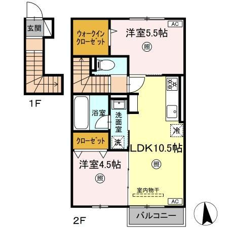 【間取り】 | ラクードシャＣ