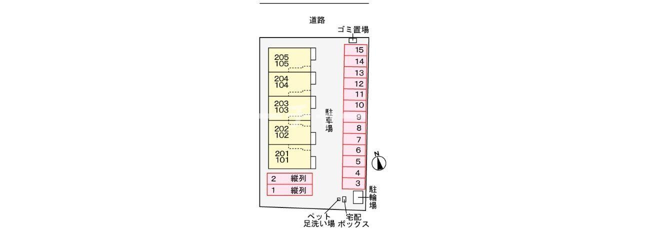 コート桜道の区画図