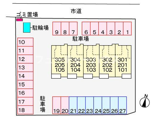 フレシールの区画図