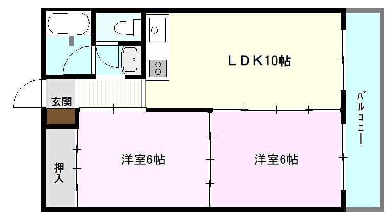 藤ヶ丘ハイツの間取り