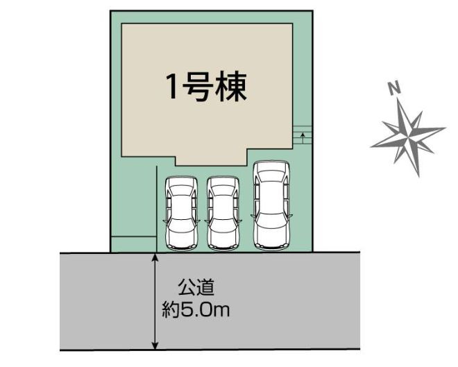 大和市上和田新築戸建て　1号棟の区画図|区画図「大和市上和田新築戸建て」