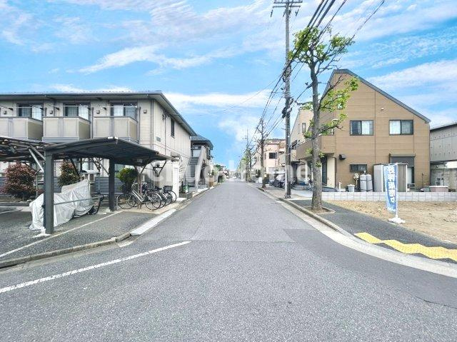 江戸川区南篠崎町4丁目新築分譲住宅の前面道路含む現地写真|全面道路
