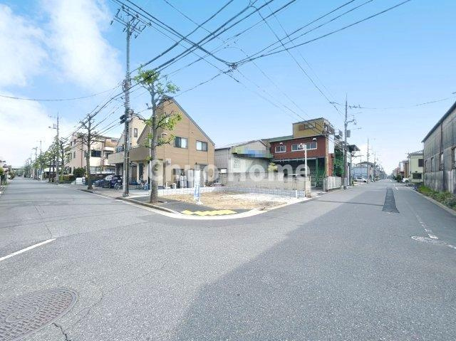 江戸川区南篠崎町4丁目新築分譲住宅の前面道路含む現地写真|全面道路