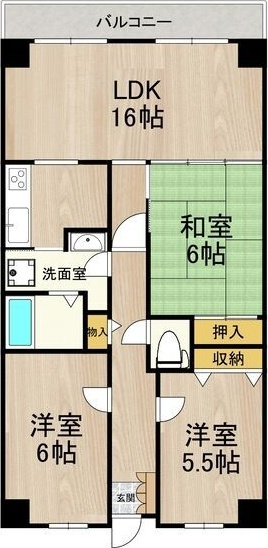 PHOENIX COURT 交野IIの間取り
