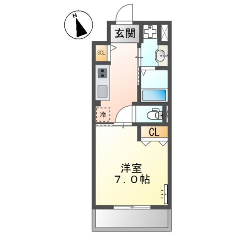 ラメール上天満の間取り