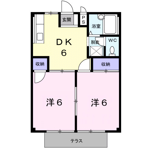 コーポＡⅠの間取り