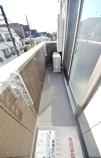 エクセリア中村北のバルコニー