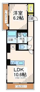 【間取り】 | パルコート芦花Ⅱ