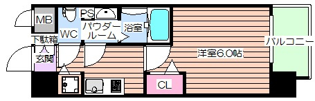 【間取り】 | プレサンス梅田東ディアロ