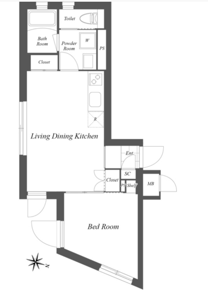 渋谷区本町４丁目の賃貸マンション