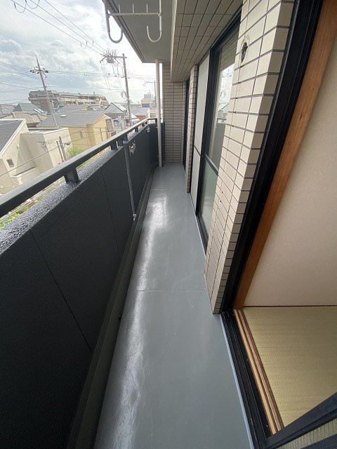 南甲子園ハイツのバルコニー