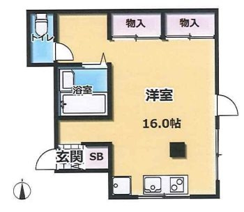 エスペランスドゥ花隈の間取り