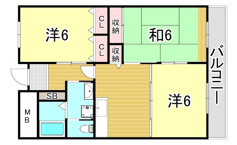 リバーヒルズの間取り