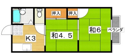 【間取り】 | 翆甲園ハイツ