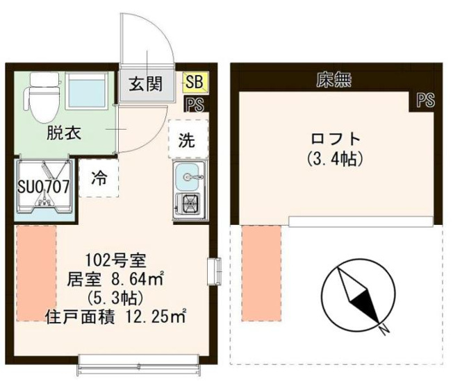 【間取り】 | ハーモニーテラス平井Ⅷ