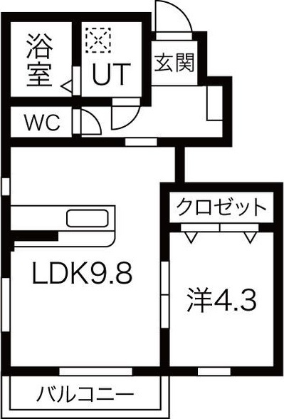 グリーンヒルズ大堤B棟の間取り